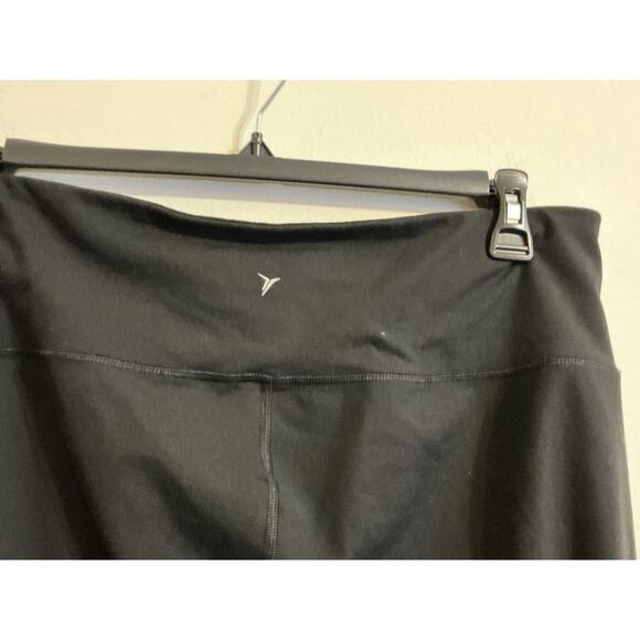 Old Navy Elevate Maternity Leggings Women XXL Black Go Dry Cropped Yoga Active - Picture 3 of 8